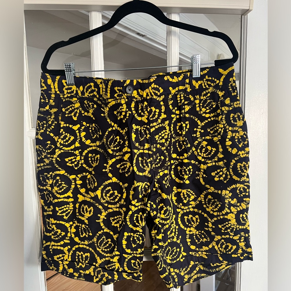 Men’s club Monaco navy and yellow shorts